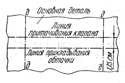 Прорезной карман чертеж