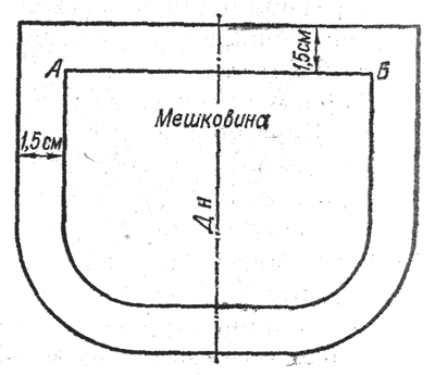 Прорезной карман чертеж