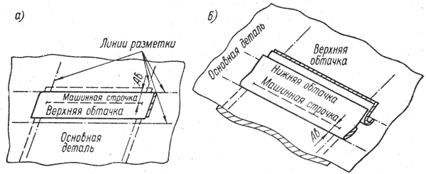 Прорезной карман чертеж