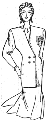 Прорезной карман чертеж